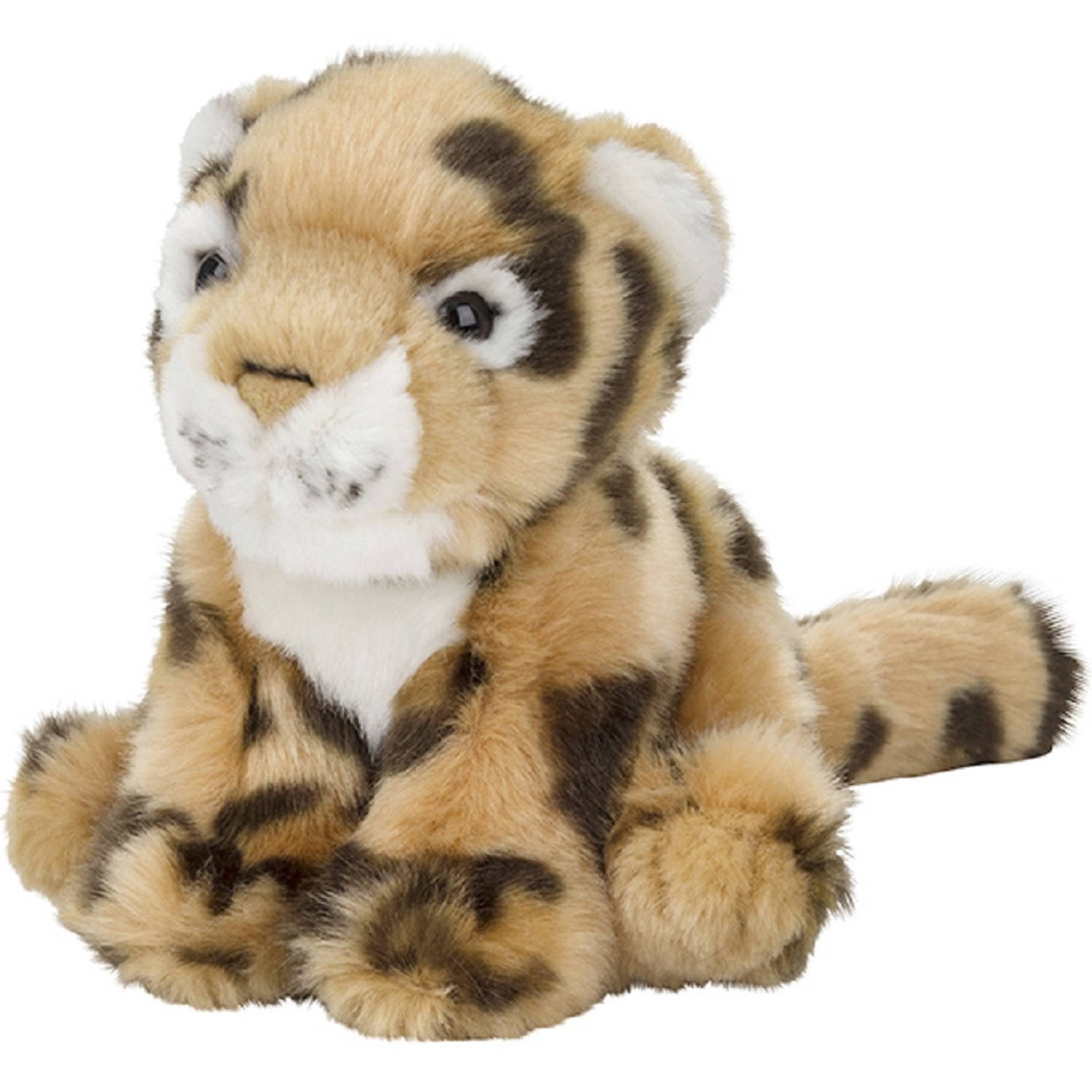 Pluche kleine luipaard knuffel van 15 cm - Dieren speelgoed knuffels cadeau - Luipaarden Knuffeldieren