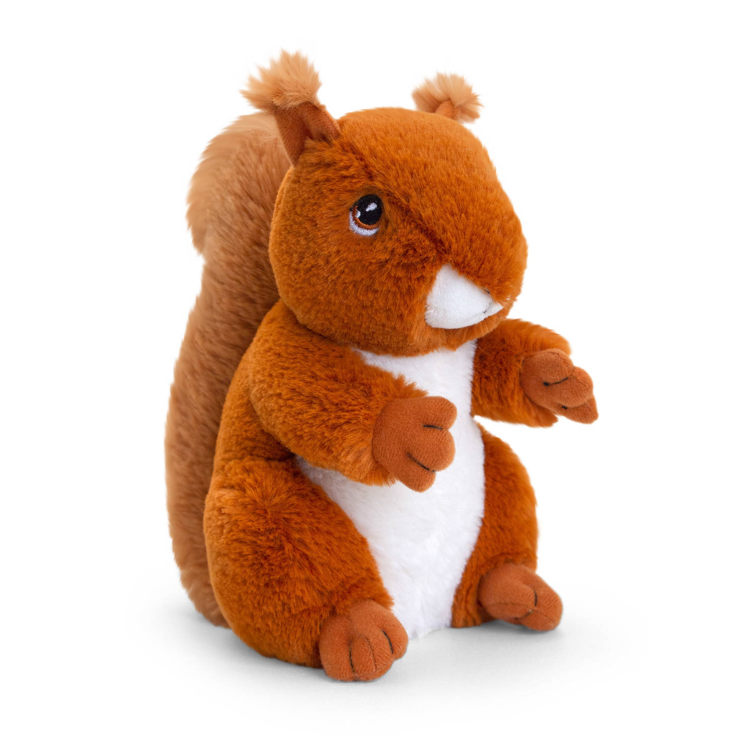 Keel Toys Knuffel - Eekhoorn - rood - dieren knuffels - pluche - 18 cm