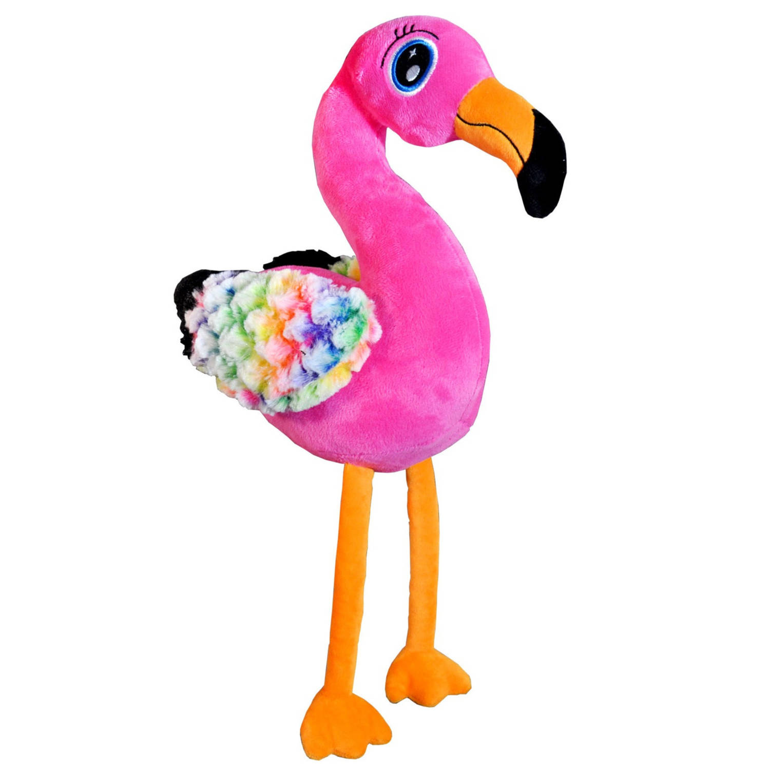 Pluche speelgoed knuffeldier Flamingo van 28 cm - Dieren knuffels - Cadeau voor kinderen