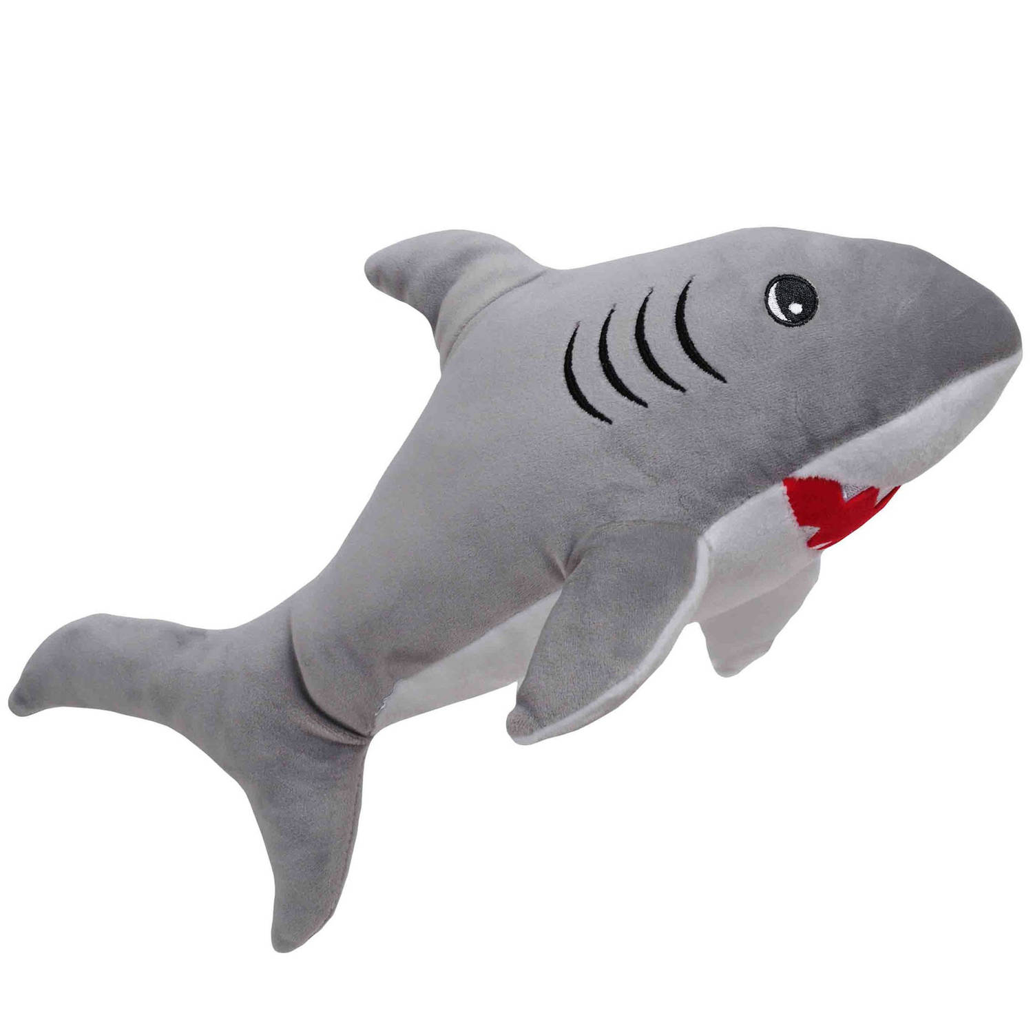 Pluche speelgoed knuffeldier Witte Haai van 52 cm - Dieren knuffels - Cadeau voor kinderen