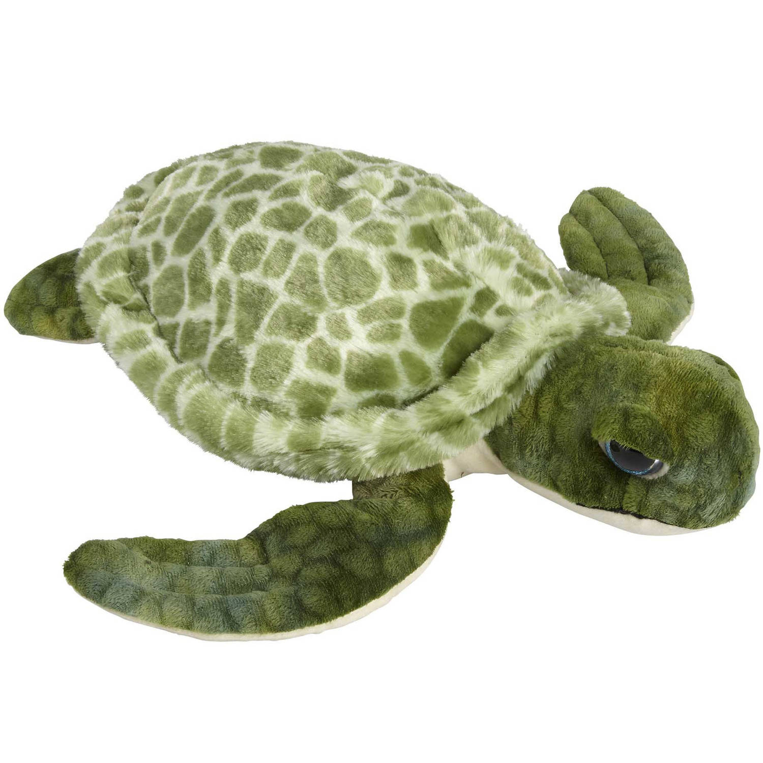 Pluche kleine knuffel dieren Zeeschildpad van 26 cm - Speelgoed schildpadden zeedieren - Leuk als cadeau