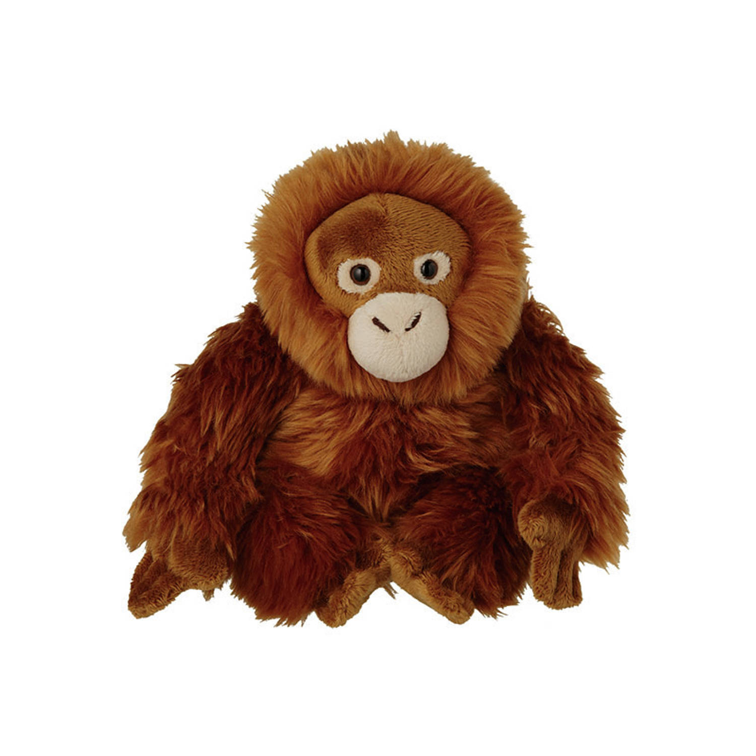 Pluche Orang Utan aap knuffel van 18 cm - Dieren speelgoed knuffels cadeau - Apen Knuffeldieren