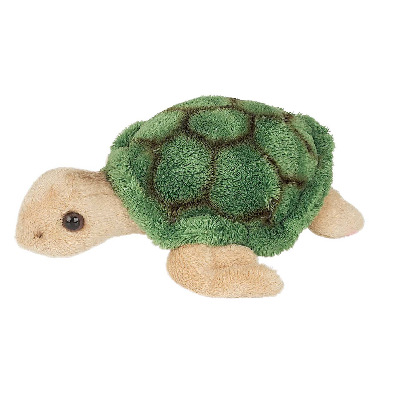 Pluche kleine knuffel dieren Zeeschildpad van 15 cm - Speelgoed knuffels zeedieren - Leuk als cadeau