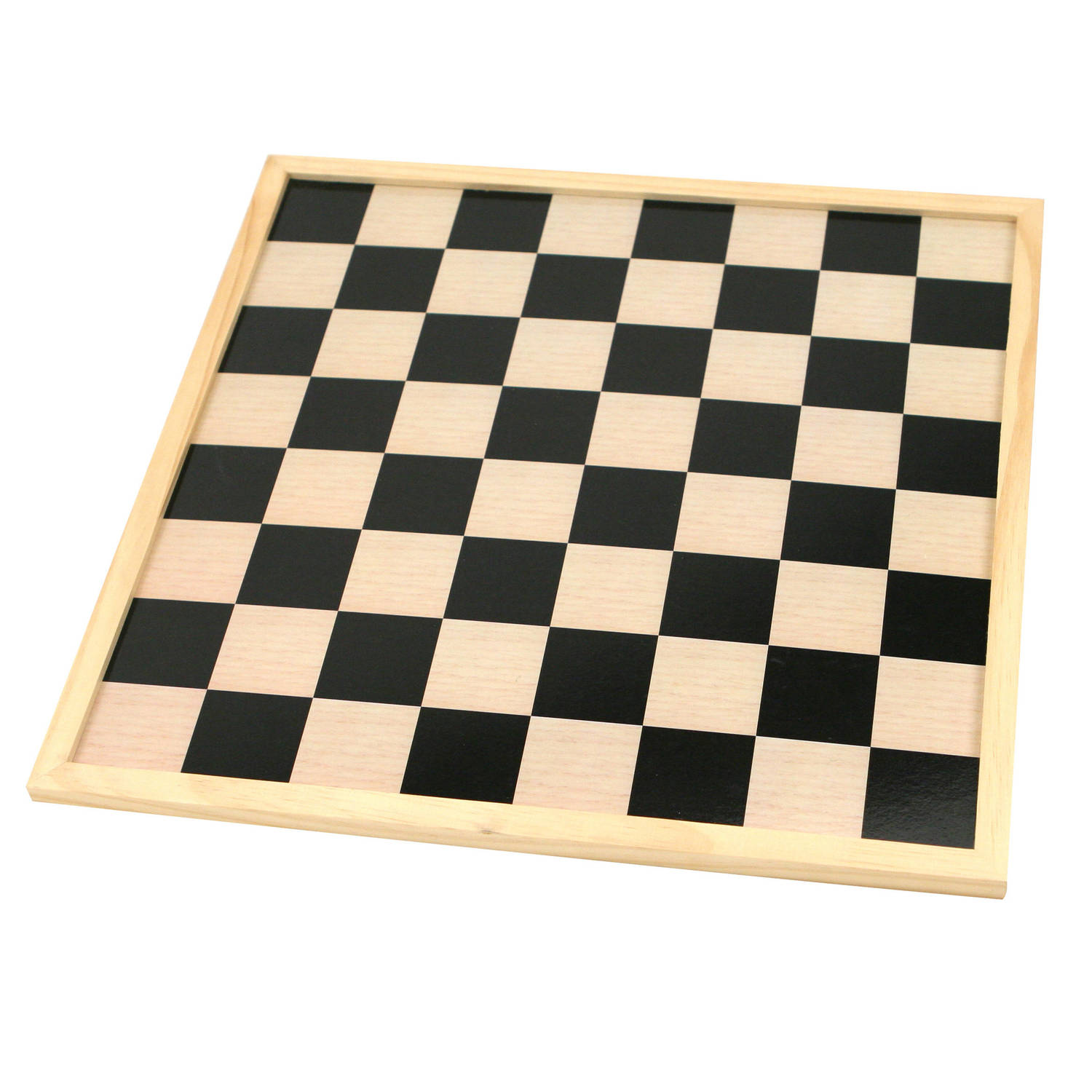 Gecomprimeerd stil Gepland Schaakbord/dambord van hout 40 x 40 cm - Denkspellen | Blokker