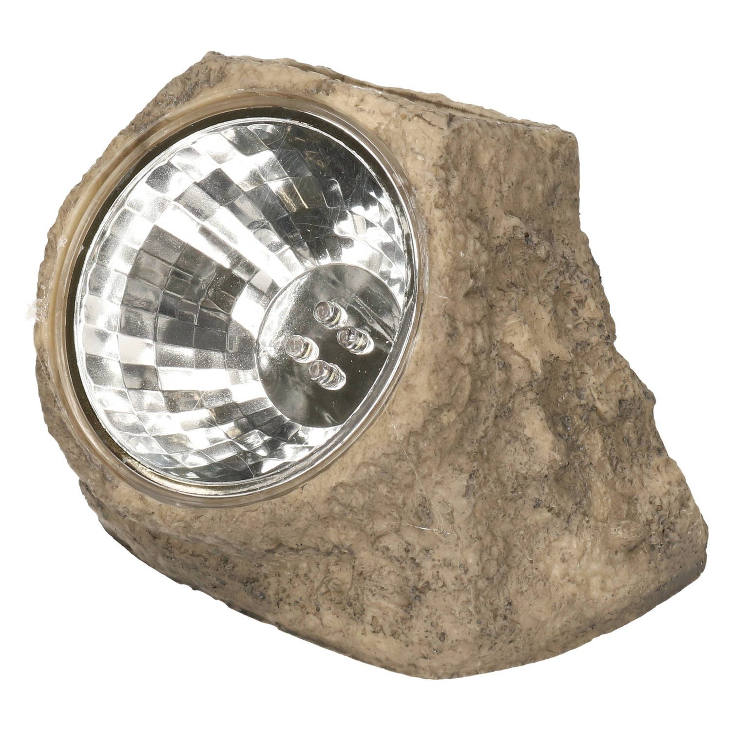 Tuinlampje Solar Nepsteen Lichtgrijs Led Licht Tuin Spotjes Lichtgevende Stenen 11 X 12 Cm Grondspot