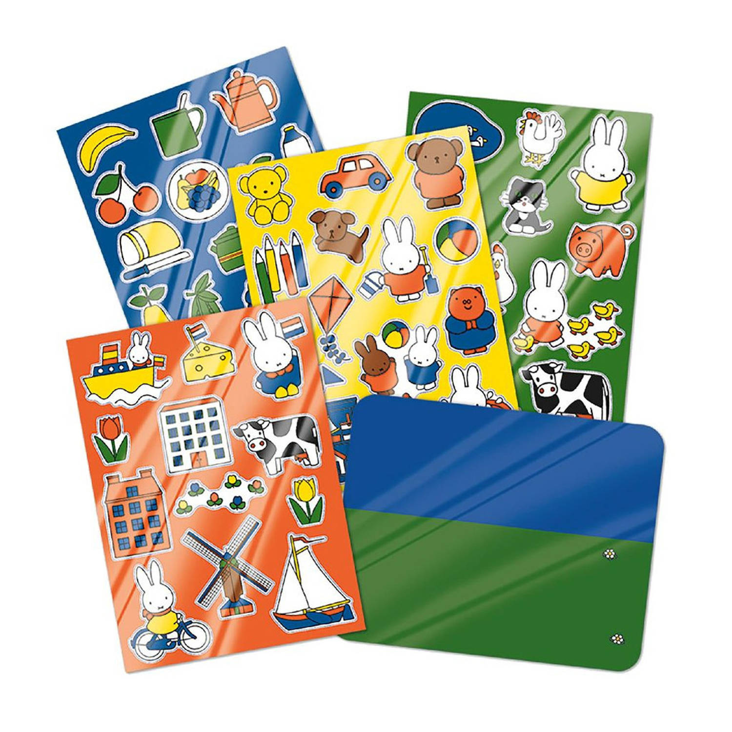 Raam/autoraam kinder stickers - 4 velletjes - Nijntje thema - Raamstickers
