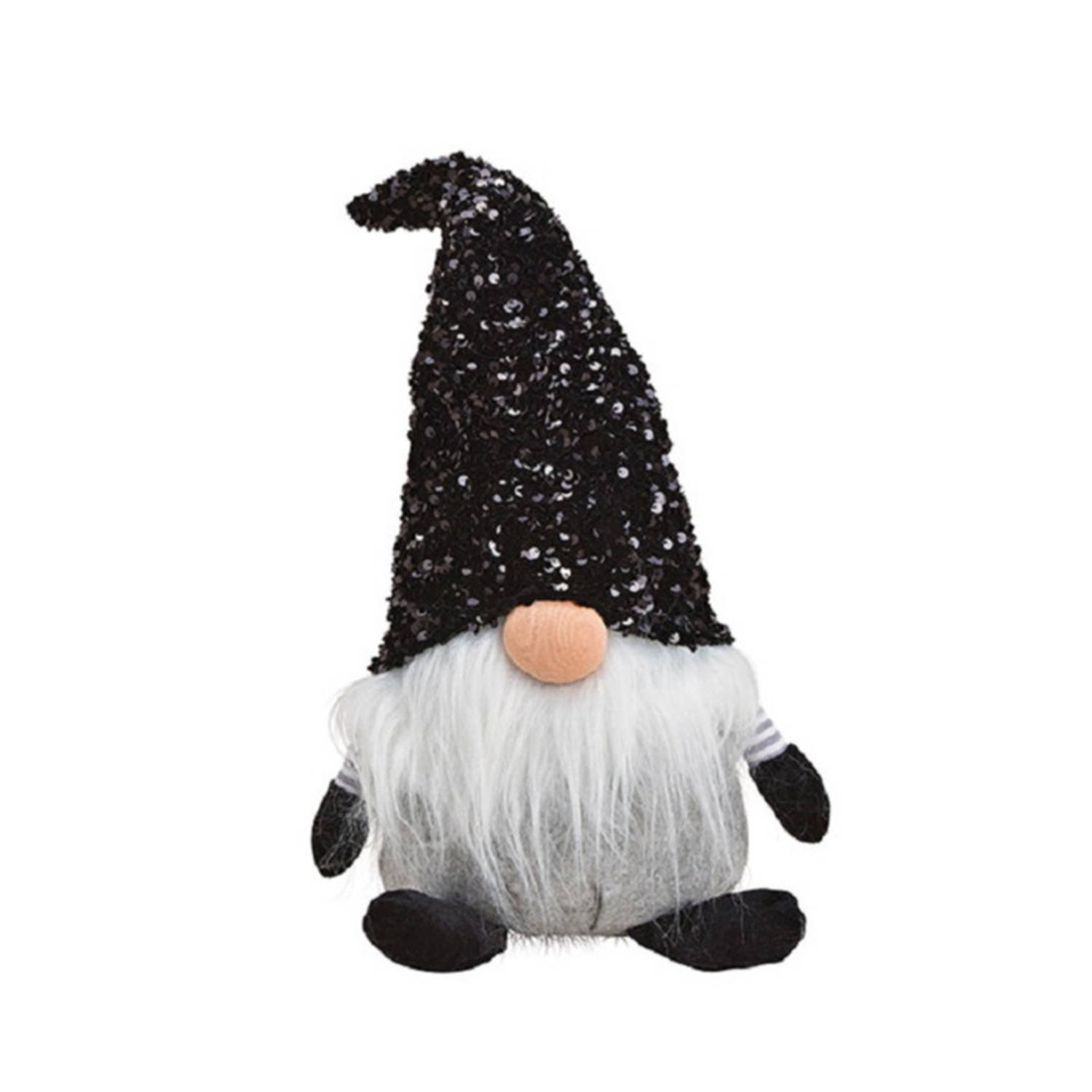 Pluche Gnome-dwerg Decoratie Pop-knuffel Zwart 17 X 24 X 48 Kerstman Pop