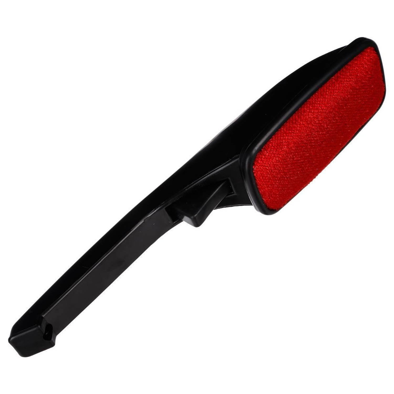 Kledingborstel-pluizenborstel Zwart-rood 25 Cm Met Roterende Kop Kledingborstels