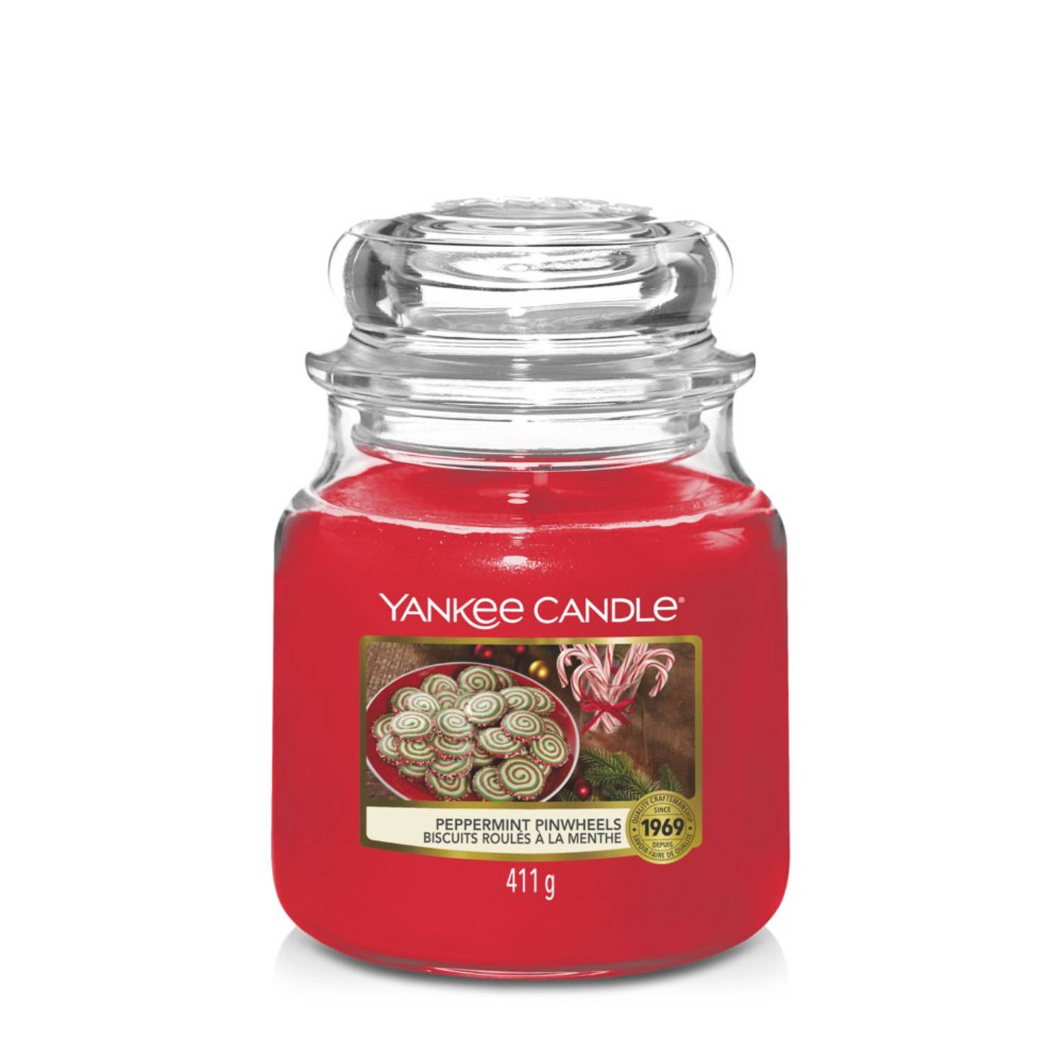 Yankee Candle - Peppermint Pinwheels Medium Jar