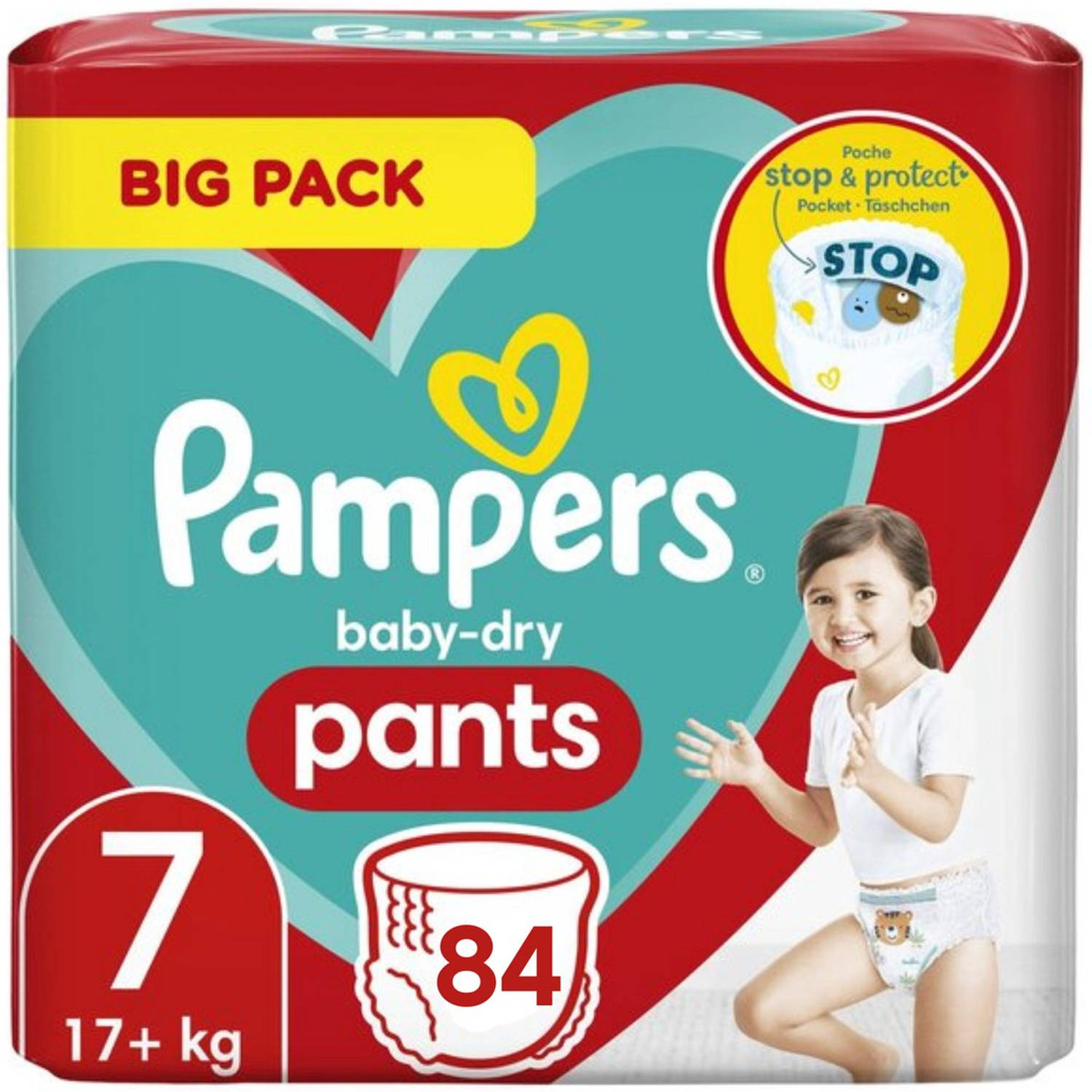 Pampers Baby Dry Pants Maat 7 - 84 Luierbroekjes