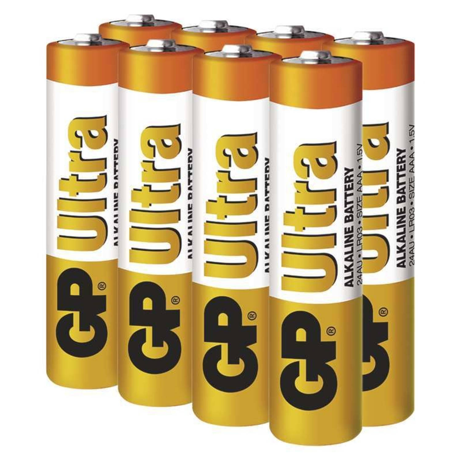 Ultra Alkaline AAA batterijen - 8 stuks