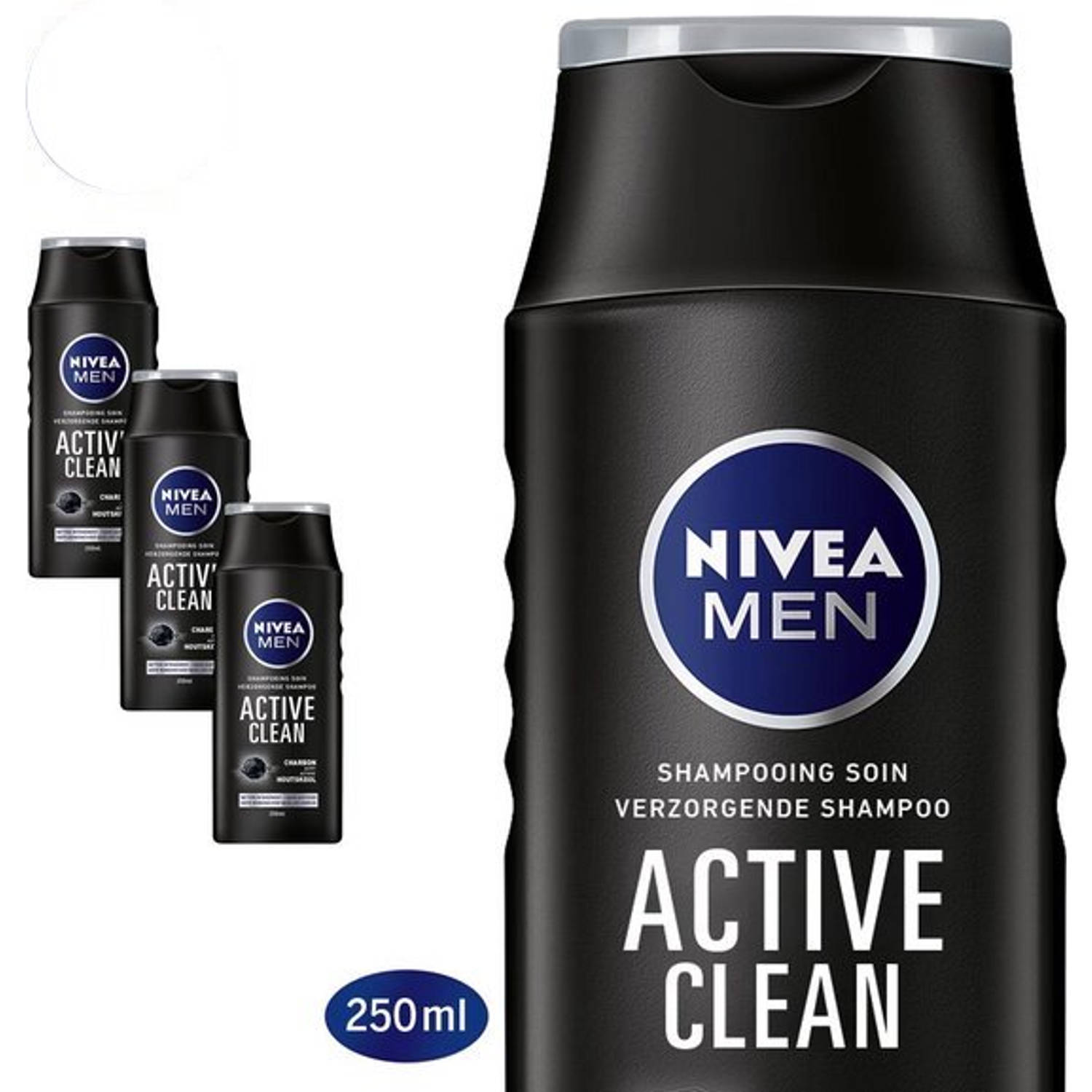 Men Active Clean Shampoo - 4x 250ml