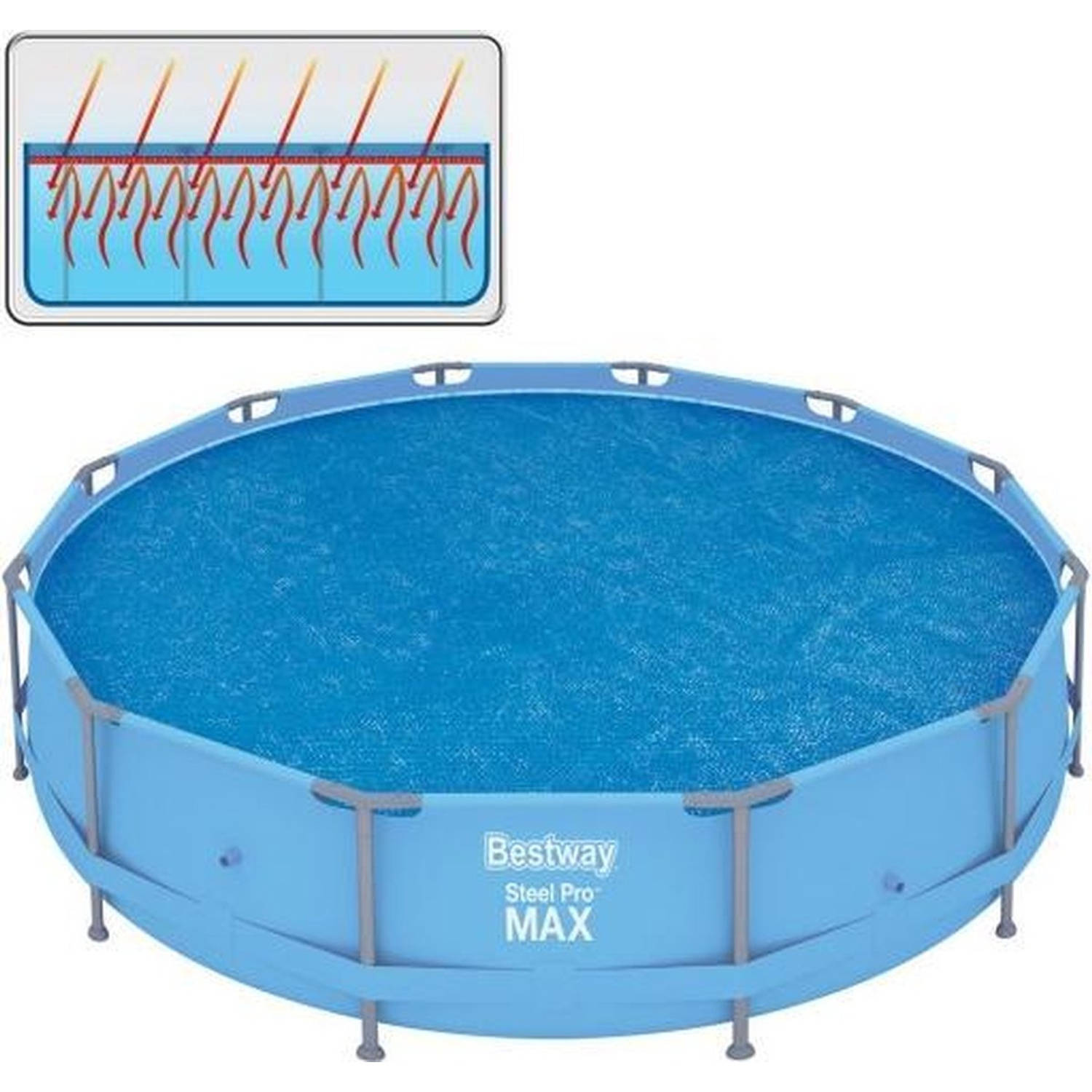 Solar zwembad afdekzeil / isolerend - Ø 366cm - Copy |
