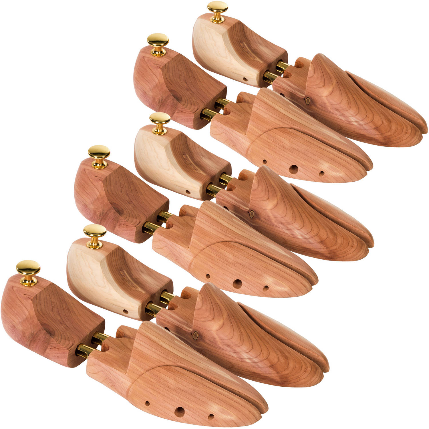 koud binnenkomst trompet tectake - 3 paar schoenspanners van cederhout 42-43 | Blokker