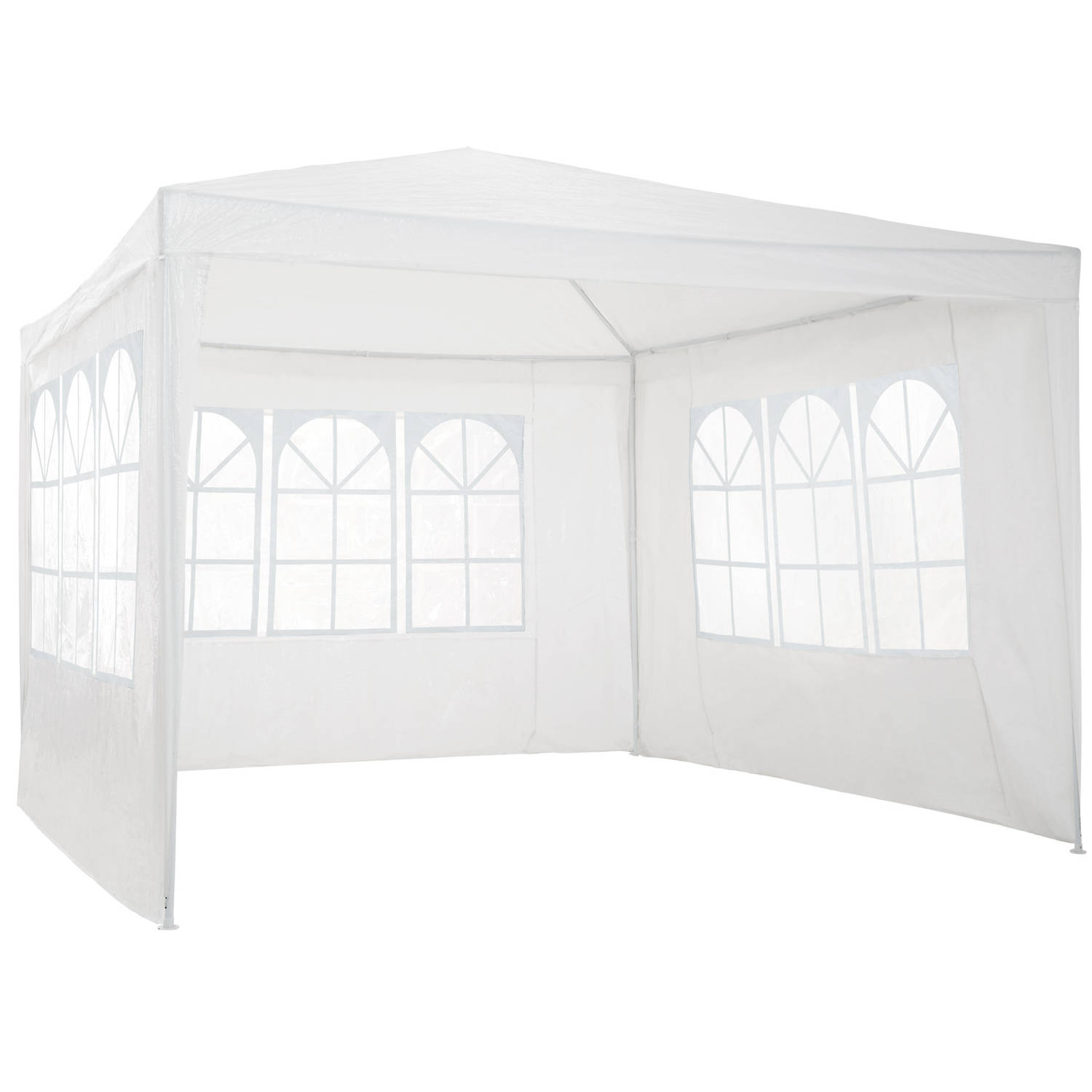 Paviljoen Partytent - 3 Zijwanden - 3 X 3 M - Wit