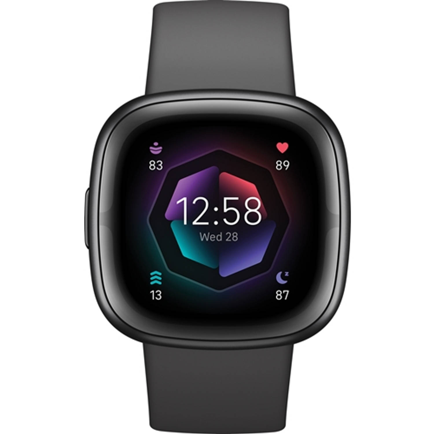 Fitbit smartwatch Sense 2 (Zwart)