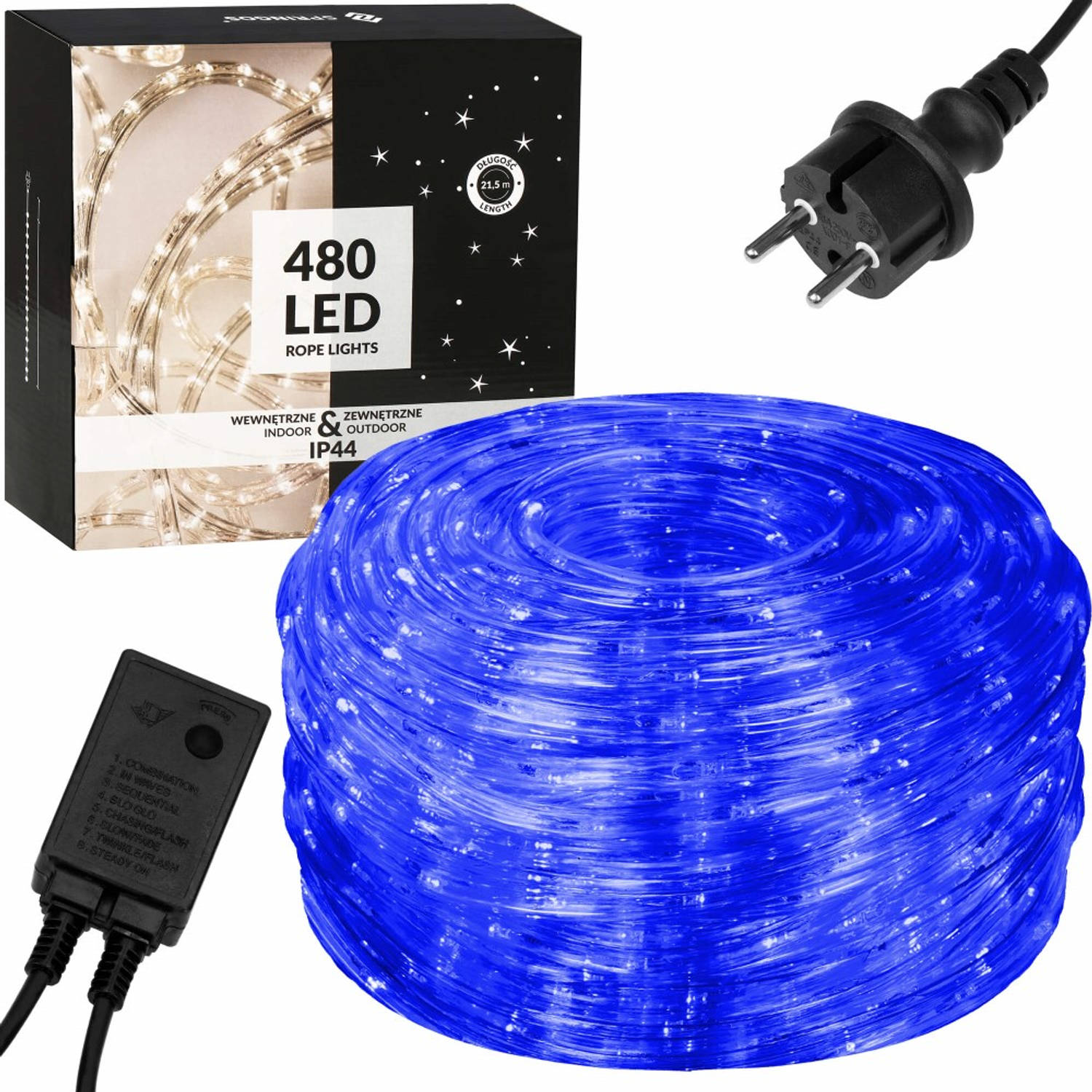 wedstrijd Luxe Refrein Lichtslang 20 m Blauw 480 LED | Blokker