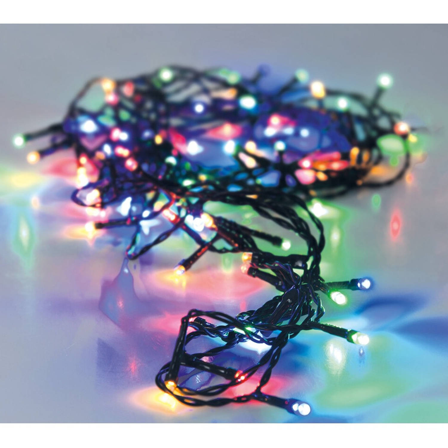 Maak een sneeuwpop straal nikkel Kerstverlichting 24 gekleurde lampjes op batterij 180 cm met timer -  Kerstverlichting kerstboom | Blokker