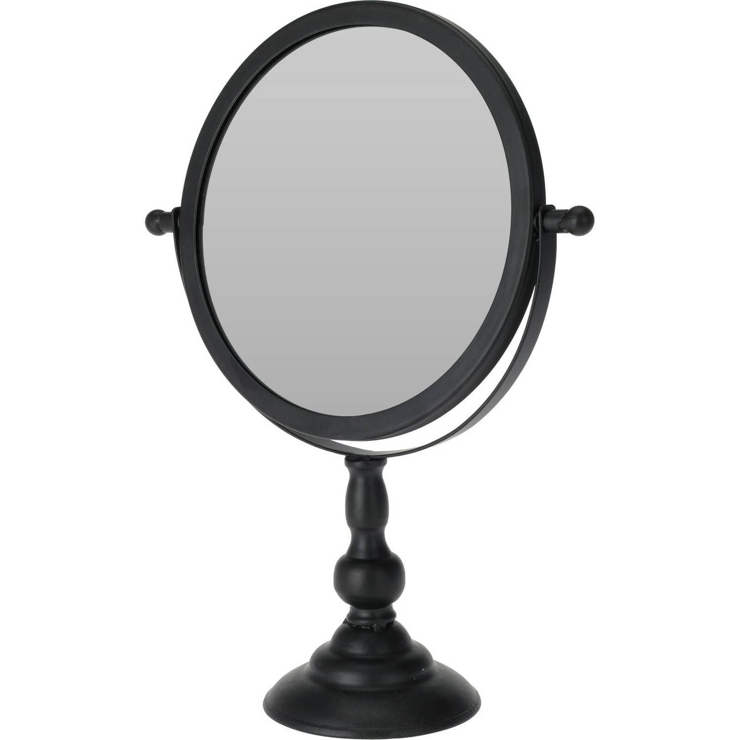 houding Ronde blijven Make-up spiegel/scheerspiegel op voet 25 x 10 x 33 cm zwart - Make-up  spiegeltjes | Blokker