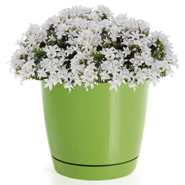 Prosperplast plantenpot - kunststof - lime groen - D28 x H26 cm - Plantenpotten