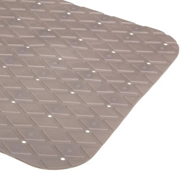 5Five Badmat - bruin - anti-slip - 50 x 50 cm - Badmatjes