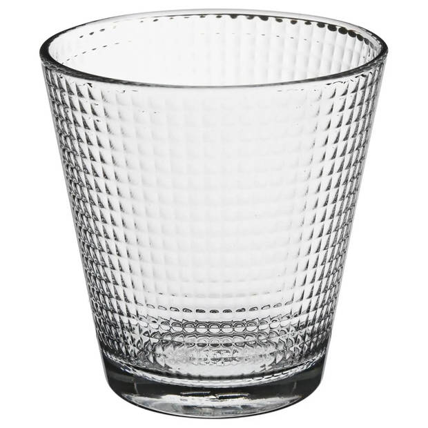Set van 12x stuks water/sap glazen Benit 250 ml van glas - Drinkglazen
