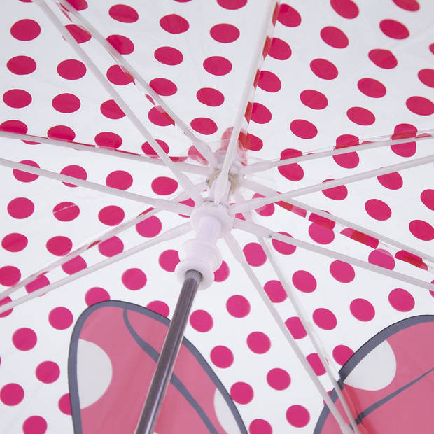 Disney Minnie Mouse - paraplu - voor kinderen - rood - D71 cm - Paraplu's
