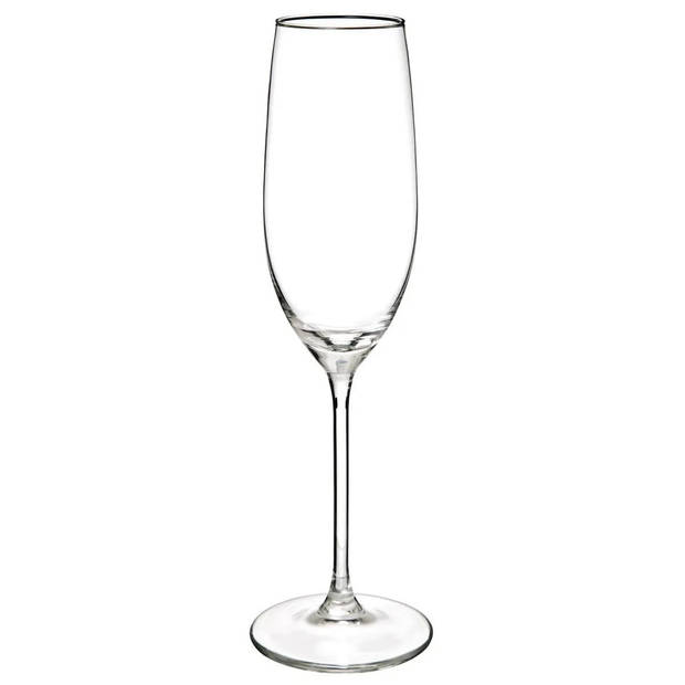 Set van 18x wijnglazen en champagneglazen Lina 210/410/540 ml van glas - Wijnglazen