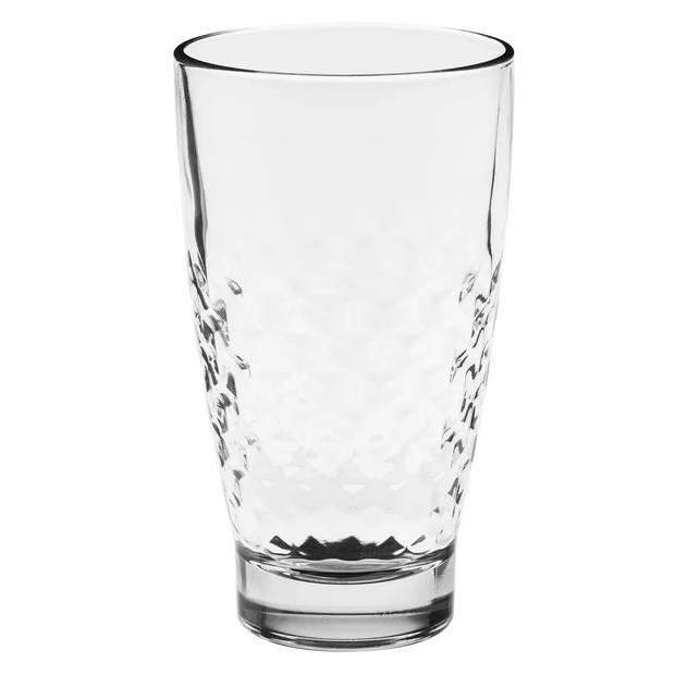 Set van 6x stuks water/sap glazen Pietr 380 ml van glas - Drinkglazen