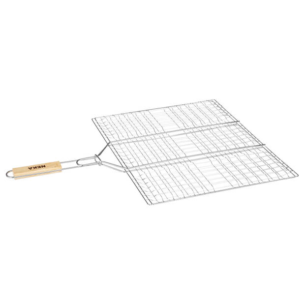 Neka BBQ-barbecue Grill klem - rechthoek - 40 x 50 cm - barbecueroosters