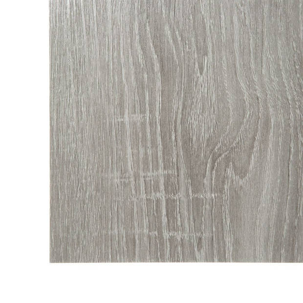 Set van 4x stuks placemats hout print grijs PVC 45 x 30 cm - Placemats