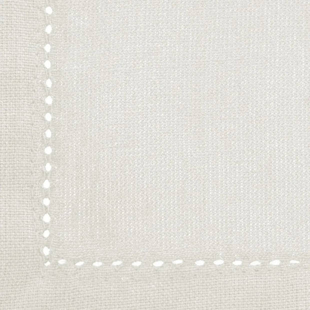 Tafelkleed rechthoekig 240 x 140 cm wit katoen - Tafellakens