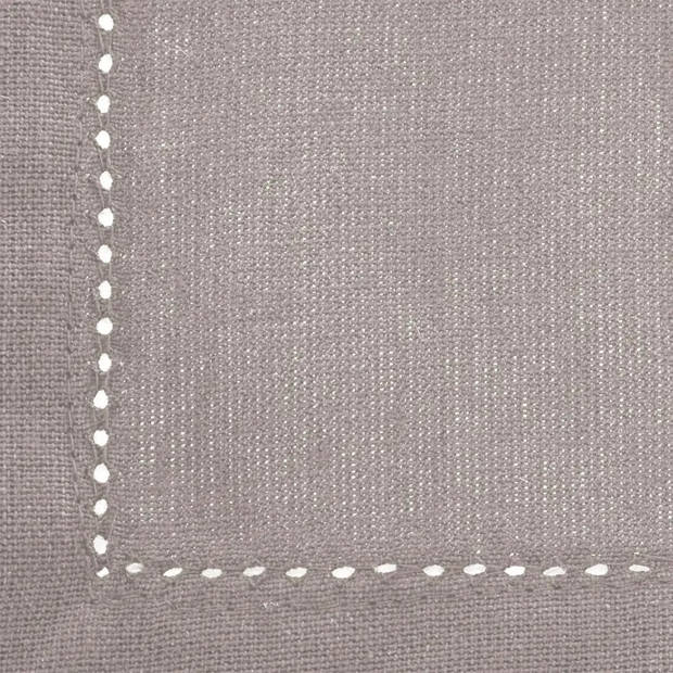 Tafelkleed rechthoekig 240 x 140 cm grijs katoen - Tafellakens