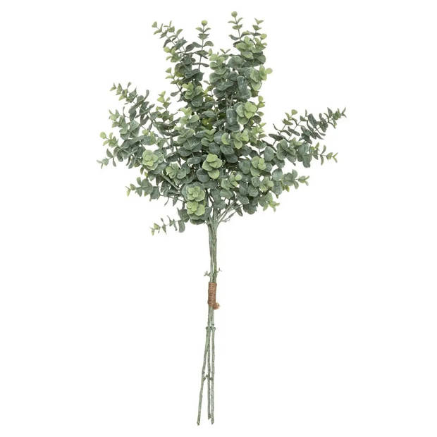 Atmosphera kunstplant 2 boeketten eucalyptus groen 64 cm - Kunstplanten