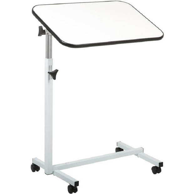 Careline bedtafel met wielen - blad 60,5 x 40.5 cm - wit