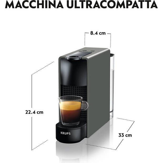 Krups Nespresso Essenza Mini XN110B - Koffiecupmachine - Grijs