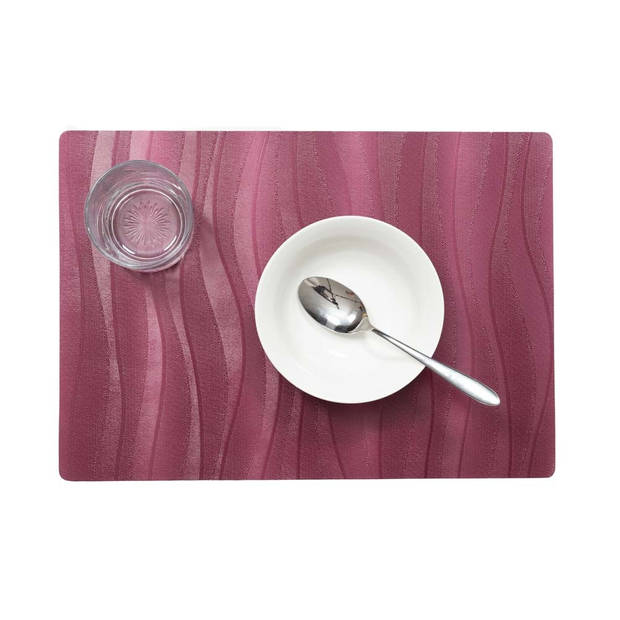 Wicotex-Placemats Onix rood-Placemat 12stuks