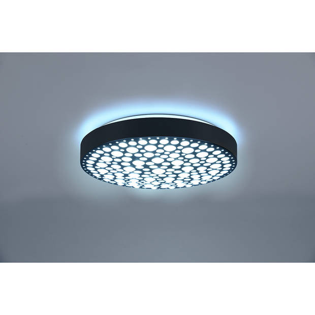 LED Plafondlamp - Plafondverlichting - Trion Carol - 22W - Aanpasbare Kleur - RGB - Afstandsbediening - Dimbaar - Rond -