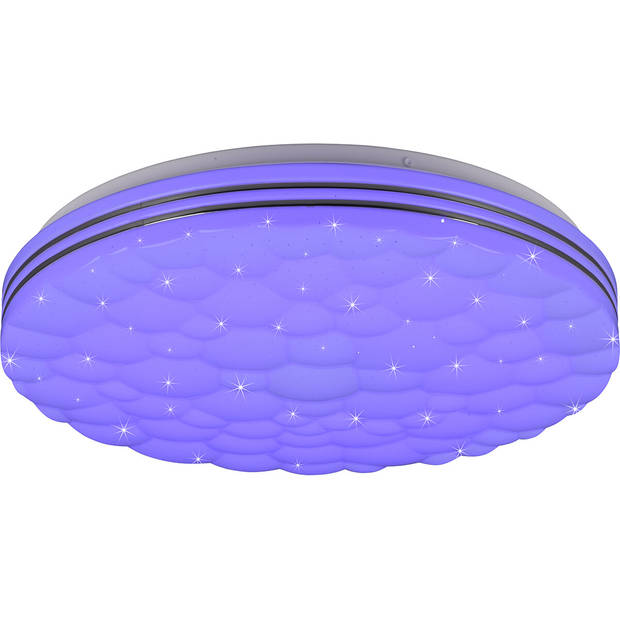 LED Plafondlamp - Plafondverlichting - Trion Taco - 22W - Aanpasbare Kleur - RGB - Afstandsbediening - Dimbaar -