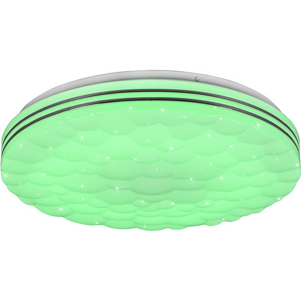 LED Plafondlamp - Plafondverlichting - Trion Taco - 22W - Aanpasbare Kleur - RGB - Afstandsbediening - Dimbaar -