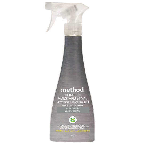 Method - Duurzaam - RVS Reiniger Spray - Apple Orchard - Reinigt, Boent & laat Glanzen - 6x354 ML - Voordeelverpakking
