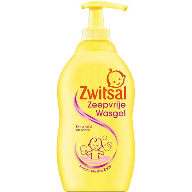 Baby Zeepvrije Wasgel - Extra mild & zacht - Met Pompje - 6x 400ml - Voordeelverpakking