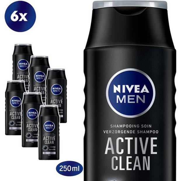 Men Active Clean Shampoo - 6x 250ml Voordeelverpakking