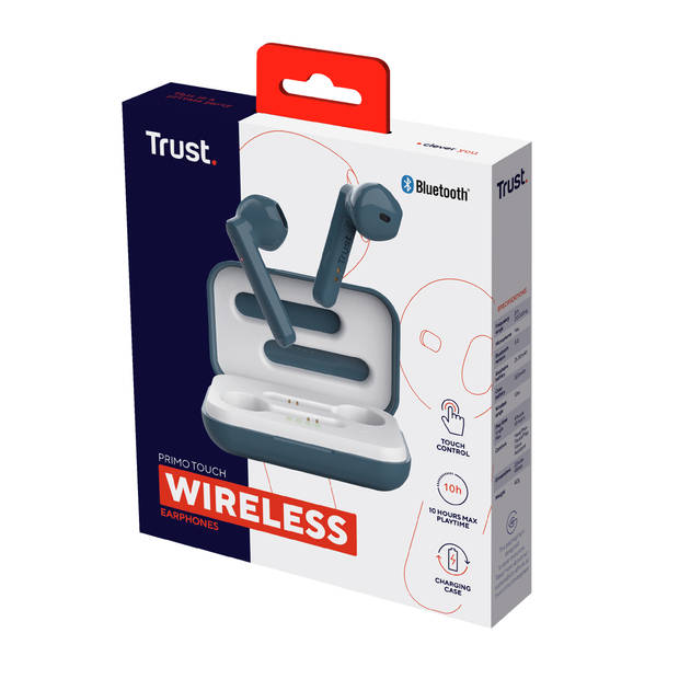 Trust Mobile Primo Touch Bluetooth Oordopjes - Blauw