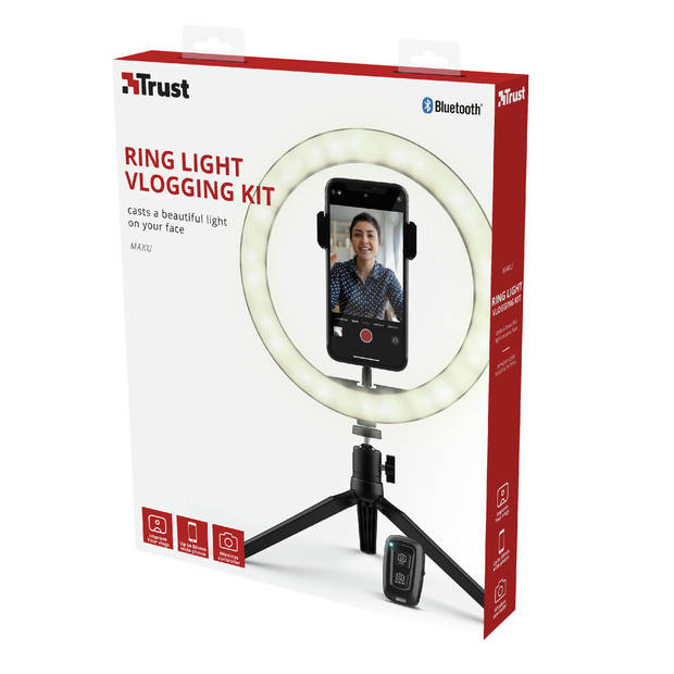 Trust Mobile Maku Vlogging Kit Ringlamp