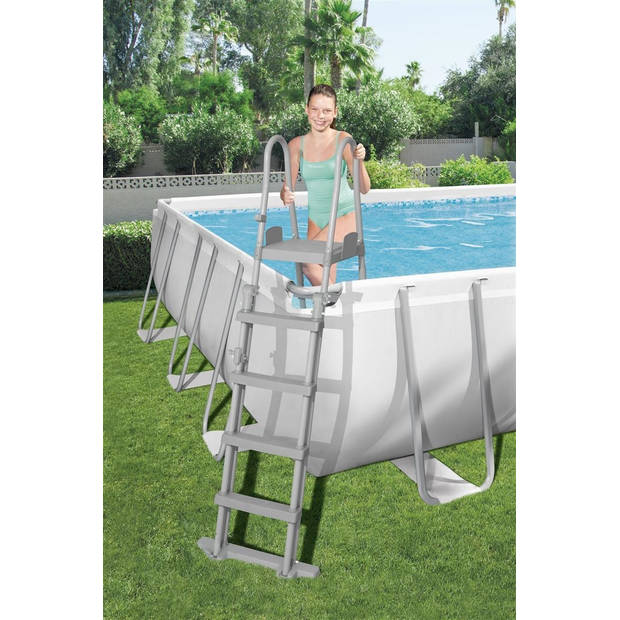 Flowclear - luxe zwembadtrap - Voor zwembaden tot 132cm hoog - Copy