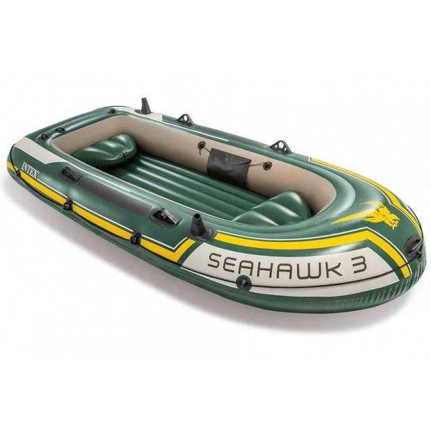 3-Persoons opblaasbare boot set - Seahawk 3 - met peddels en pomp - 295cm lang x 137cm breed x 43cm hoog - Copy - Copy