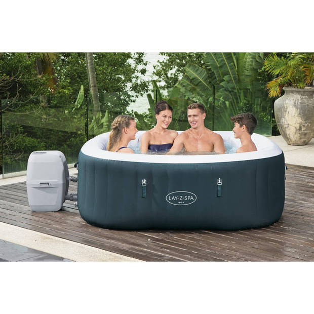 Lay-Z-Spa Ibiza - Max 6 pers - 140 Airjets - 180x180cm - Jacuzzi - Bubbelbad- Whirlpool - Copy - Copy