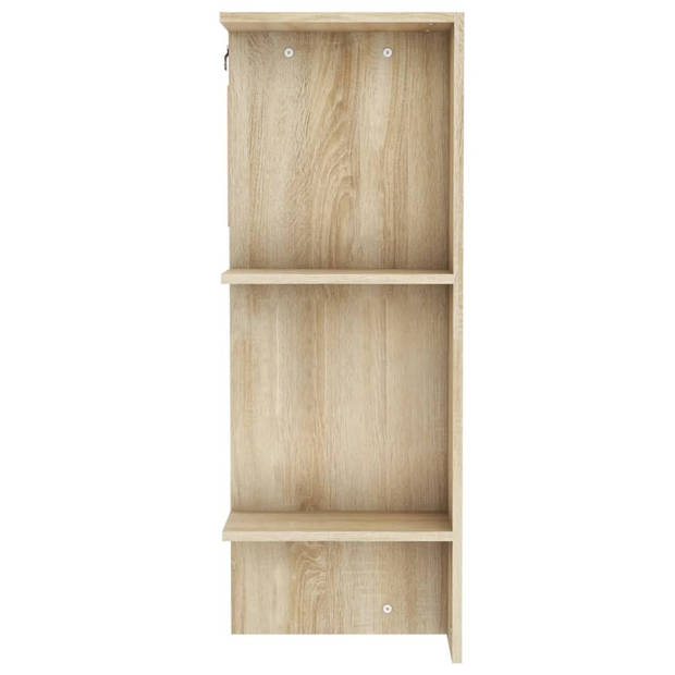 vidaXL Halmeubel 97,5x37x99 cm bewerkt hout sonoma eikenkleurig