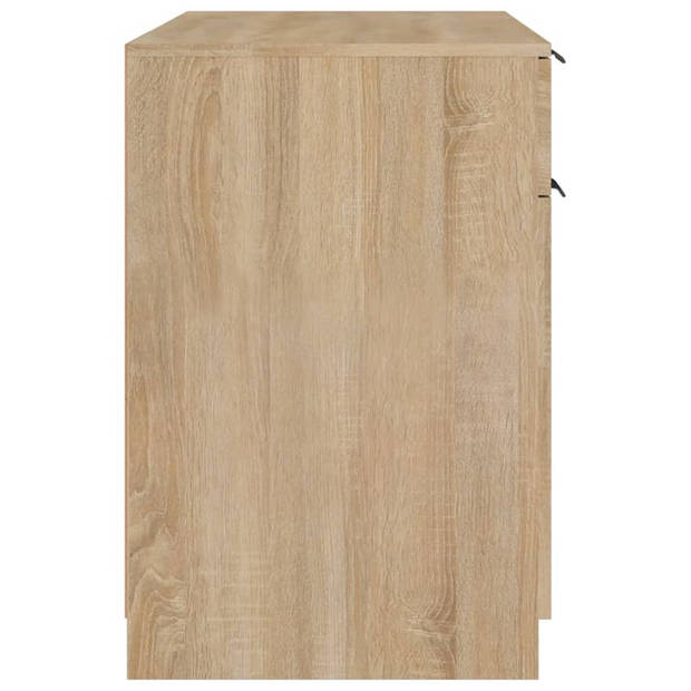 The Living Store Bureau - Sonoma Eiken - 100 x 50 x 75 cm - Stevig bewerkt hout